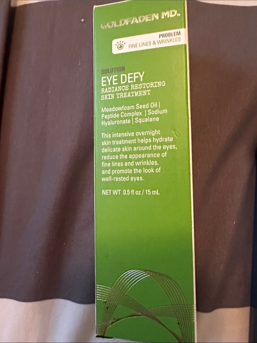 Eye Defy Radiance Restoring Treatment – Green BNWT